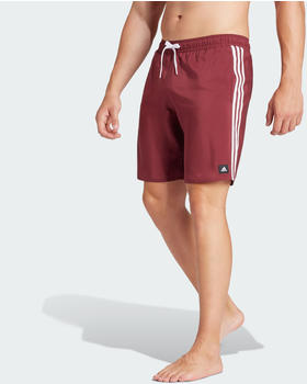 Adidas 3-Stripes Clx Swim Shorts shadow red/white (IR9426)