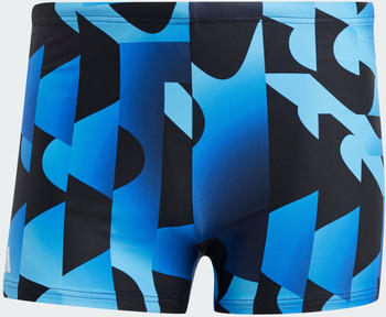 Adidas Allover Print Boxer-Swimming Trunks blue burts (IU1884)