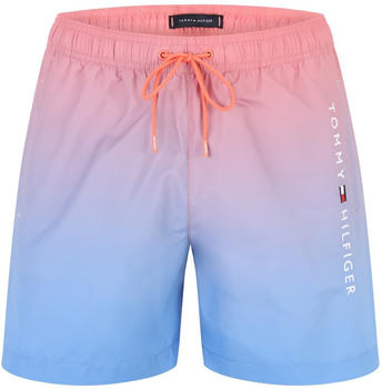 Tommy Hilfiger Original Ombré Mid Length Swim Shorts (UM0UM03266) ombre coral blossom/blue spell