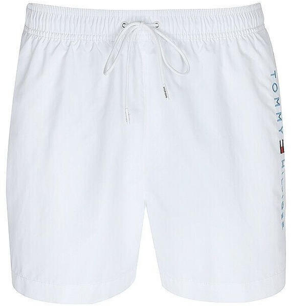 Tommy Hilfiger Original Logo Mid Length Swim Shorts (UM0UM03258) white