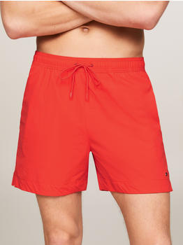 Tommy Hilfiger TH Essential Drawstring Mid Length Swim Shorts (UM0UM03280) daring scarlet