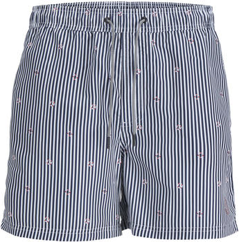 Jack & Jones Swim Shorts Men Fiji (12253240) navy blue stripped safety buoy