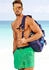 KangaROOS Badeshorts großem Logoschriftzug grün