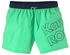 KangaROOS Badeshorts großem Logoschriftzug grün