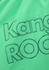 KangaROOS Badeshorts großem Logoschriftzug grün