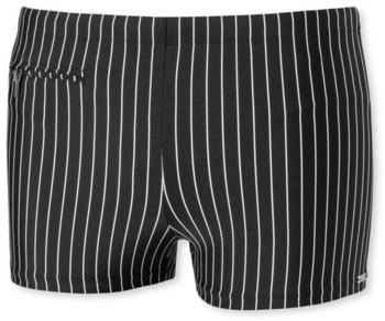 Schiesser Boxer-Badehose Nautical Casual Bade Retro schwarz