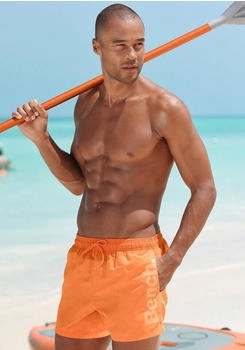 Bench Badeshorts seitlichem Logoschriftzug orange