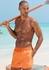 Bench Badeshorts seitlichem Logoschriftzug orange
