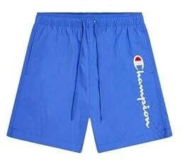 Champion Legacy Icons Beachshorts Crinkle Taslon Kontrast Logo jeansblau