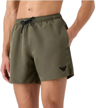 Emporio Armani Logoband Boxer Swim Trunks military grün