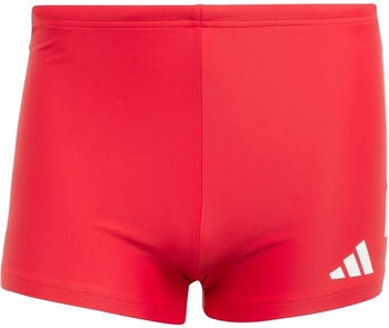 Adidas 3-Streifen Boxer Badeshorts JN6534 pure ruby white