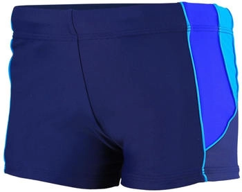 Aquarti Badehose Kurz Kontrastpaspel dunkelblau blau hellblau