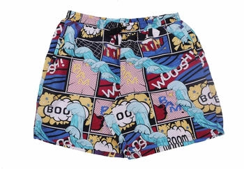 Abraxas Klecker Badeshorts bunter Comic-Print