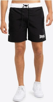 Lonsdale Beachshorts normale Passform THORPE schwarz weiß