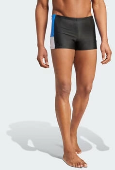 Adidas Colorblock Badehose schwarz k&ouml;nigsblau wei&szlig;