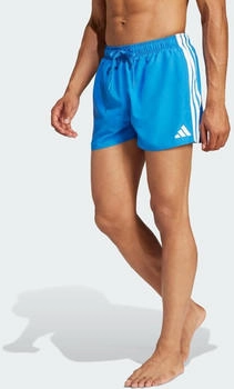 Adidas 3-Streifen Badeshorts bright royal wei&szlig;