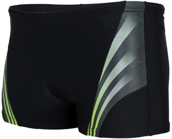 Aquarti Kurze Badehose Streifen schwarz grün