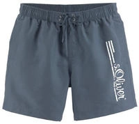 s.Oliver Badeshorts "Philip" mit Logo-Print im Used-Look