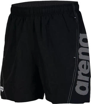 Arena Logo Boxer Badeshorts schwarz
