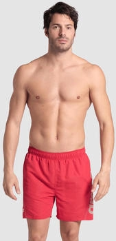 Arena Fundamentals Logo Boxer Schwimmshorts rot weiß