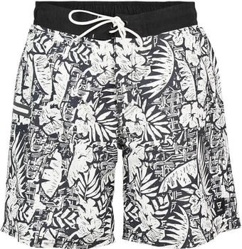 Brunotti Thone Vintage Hawai Black Badeshorts