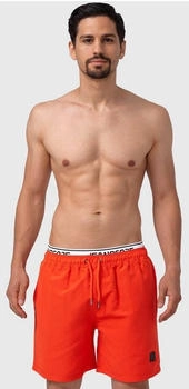Indicode Solomon Badehose Taschen tunnelzug orange