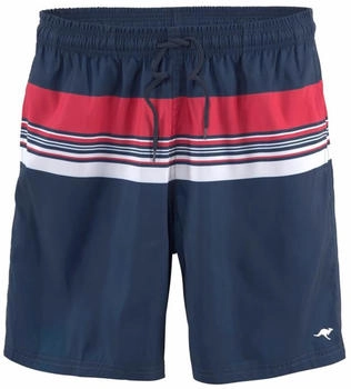 KangaROOS Shorts navy rot weiß