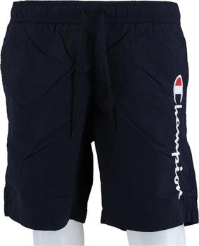 Champion Freizeithose Innennetz Short Logo-Schriftzug 2024 navyblau