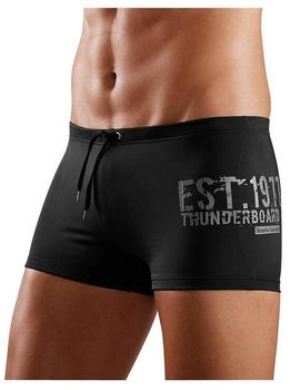 Bruno Banani Boxer-Badehose seitlichem Print schwarz