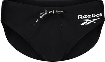 Reebok Badeslip Wells Kordel Logoschriftzug schwarz