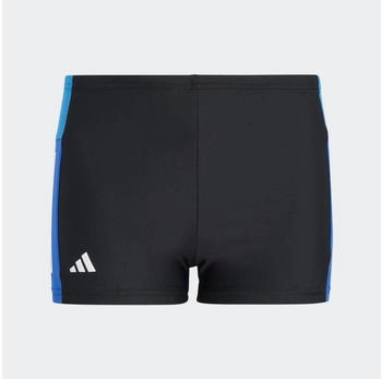 Adidas 3-Streifen Boxer-Badehose black bright royal blue