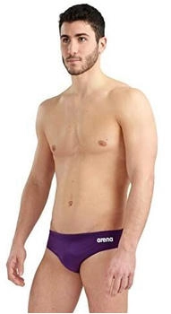 Arena Team-Badehose Solid plum wei&szlig;