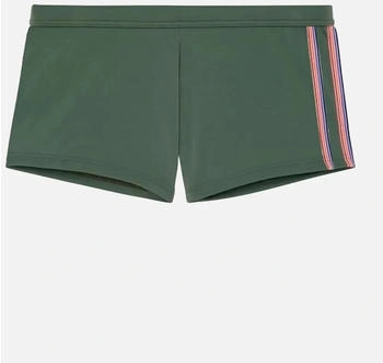 HOM Badehose Nautical khaki gestreift