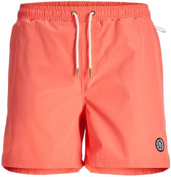Jack & Jones JPSTMALTA JJSWIM Magic SI Badeshorts coral