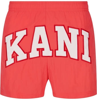 Karl Kani Boardshorts 'Serif' rot weiß