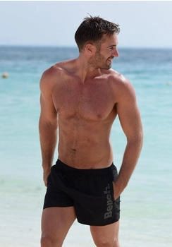 Bench Badeshorts seitlichem Logoschriftzug schwarz