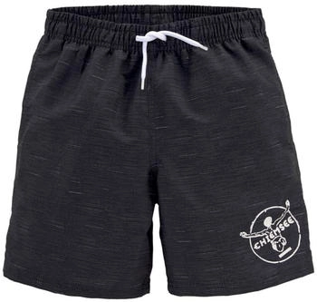 Chiemsee Badeshorts Melange Kids Logoprint schwarz