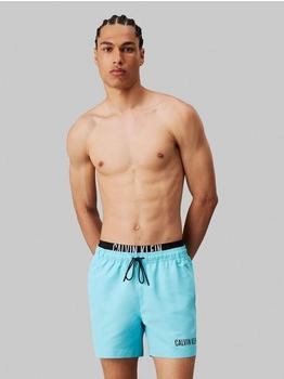 Calvin Klein Badeshorts mittellang blau schwarz