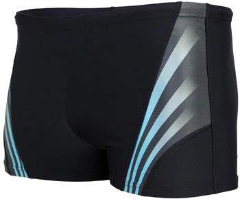 Aquarti Kurze Badehose Streifen schwarz blau
