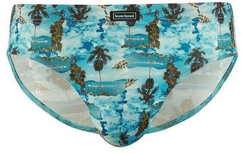 Bruno Banani Badeslip blau schwarz Mikrofaser M