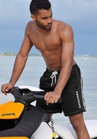 Chiemsee Badeshorts sportliche Bade-Shorts, elastischer Bund, mit Au&szlig;enkordel