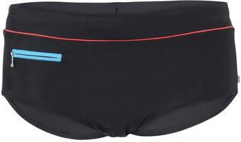 Fashy Badehose 80% recyceltes PA Reißverschlusstasche schwarz