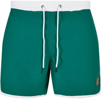 Urban Classics Retro Swimshorts weiß grün