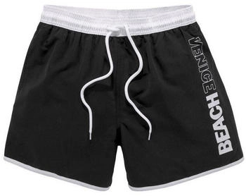 Venice Beach Sportbadehose schwarz weiß