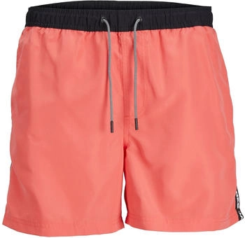 Jack & Jones Badehose FIJI BLACK TAPE rosa