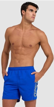 Arena Fundamentals Logo Boxer Badeshorts blau