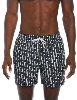 Nike Swoosh Link Badehose schwarz weiß
