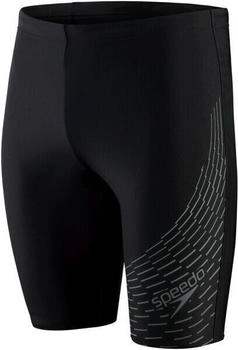 Speedo Medley Logo II Badehose schwarz grau
