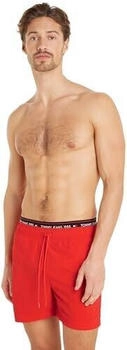 Tommy Hilfiger Badeshorts Drawstring mittellang rot