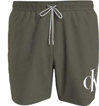 Calvin Klein Badehose Drawstring oliv